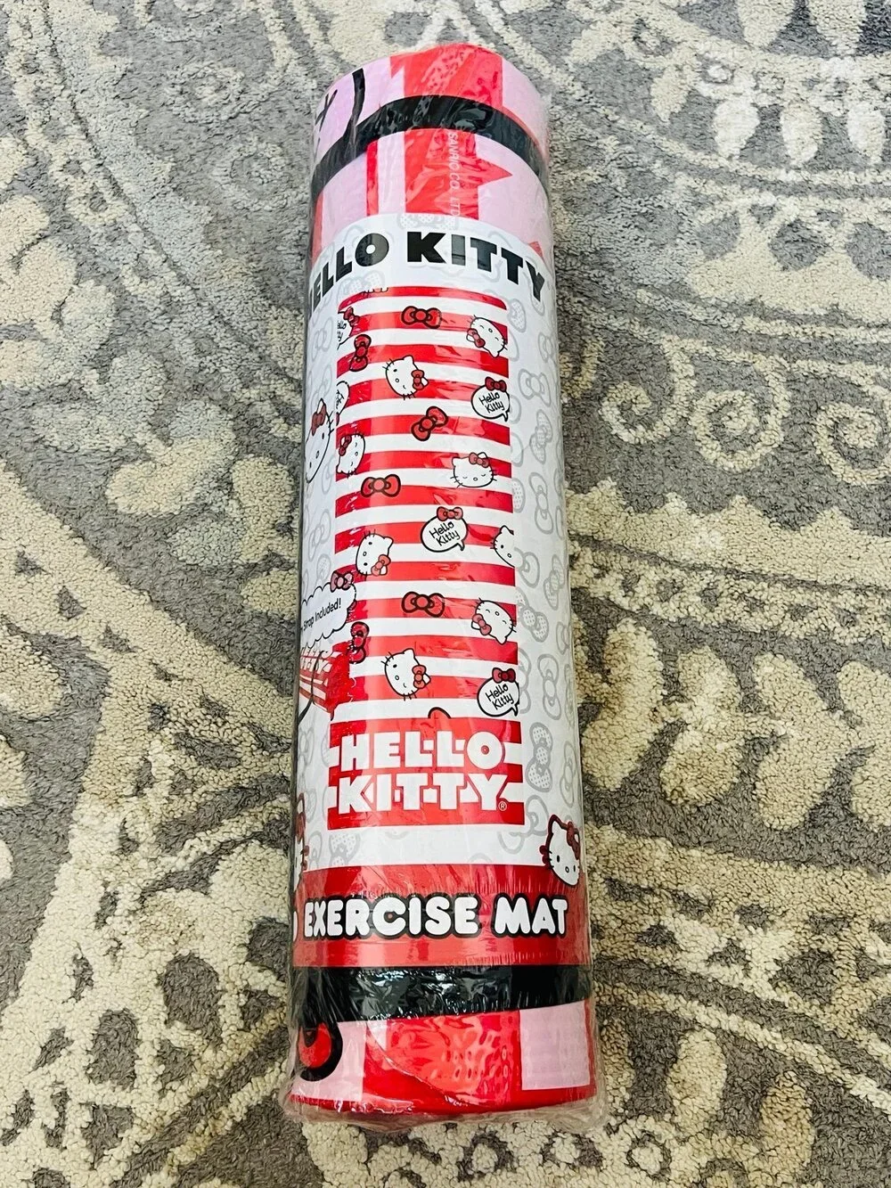 NWT❤️Hello Kitty Training Fitness Yoga Mat red